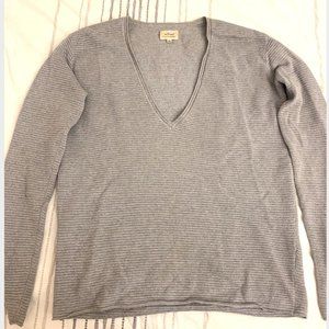 Wilfred Silk Cashmere Gray Pullover Sweater XS